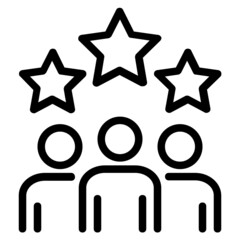 50.teamwork line icon