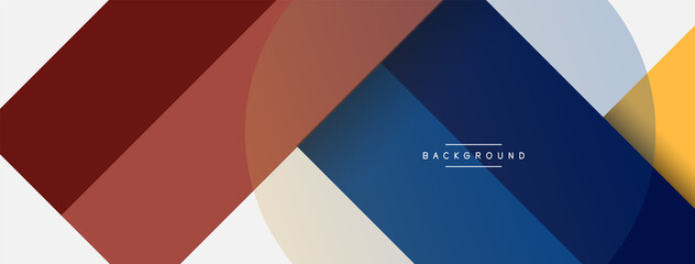 Geometric shapes composition abstract background. Circles lines and rectangles. Vector illustration for wallpaper banner background or landing page