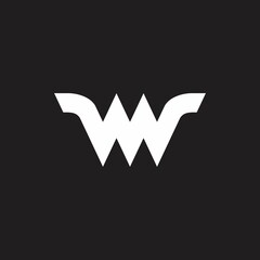 w logo design simple and clean