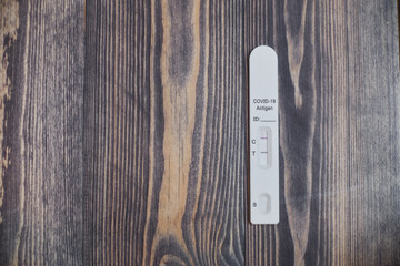 Positive PCR test covid 19. Nasal test for coronavirus infection.