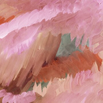 Colored Hand Drawn Gouache Abstract Texture Background.