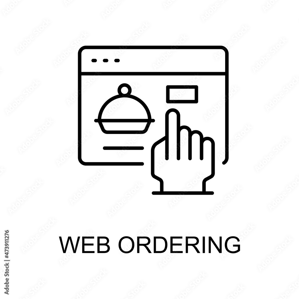 Poster web ordering vector line icons for your digital or print projects.