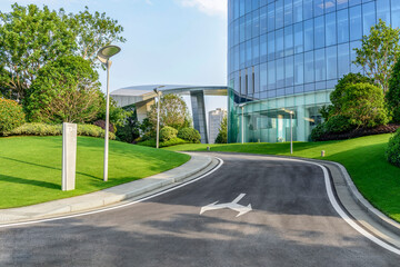 modern office building in the city