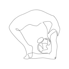 continuous line drawing of women fitness yoga concept vector health illustration
International Day of Yoga