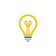 light bulb icon vector