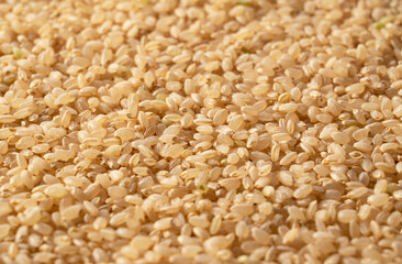 Brown rice spread over the entire screen.