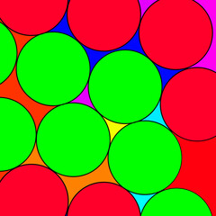 Background with colorful circle