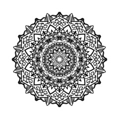 Circular pattern mandala art decoration elements