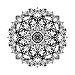 Circular pattern mandala art decoration elements