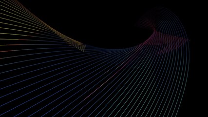 3d illustration colored stripes render background