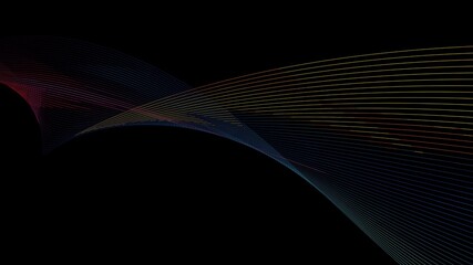 3d illustration colored stripes render background