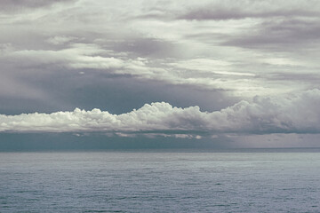 clouds over the sea