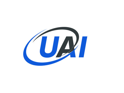 UAI letter creative modern elegant swoosh logo design