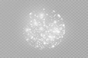 Snowflake on an isolated background. Christmas snow. Vector image.