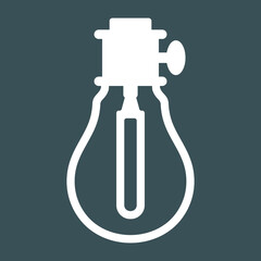 lamp light bulb electric quality vector illustration cut