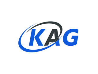 KAG letter creative modern elegant swoosh logo design