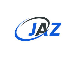 JAZ letter creative modern elegant swoosh logo design