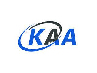 KAA letter creative modern elegant swoosh logo design