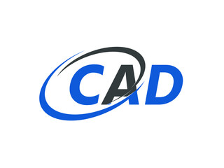 CAD letter creative modern elegant swoosh logo design