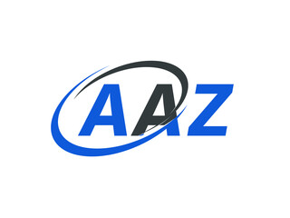 AAZ letter creative modern elegant swoosh logo design