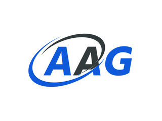 AAG letter creative modern elegant swoosh logo design