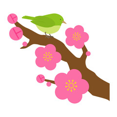 梅と鶯