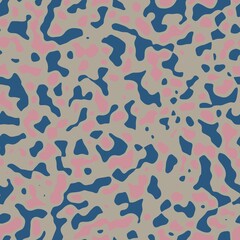 Seamless abstract non print resembling strange colored animal skin surface pattern design for print. High quality illustration. Psychedelic repeat minimal dot swatch for apparel, textile or background