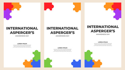 international aspergers awareness day social media stories design