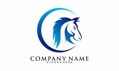 Fototapeta premium Horse head elegant logo design
