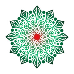 ornamental round ornament, mandala art, nature mandala