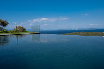 swimming pool with sea view