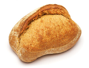 Studio shot of Loaf of bread isolated on a white background