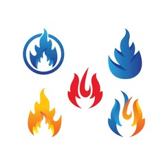 Fire flame  icon vector illustration design