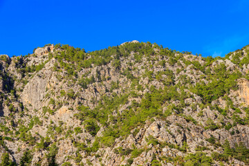 View of the Taurus mountains in Antalya province, Turkey