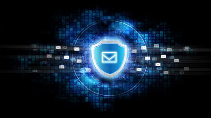 Internet email security - obrazy, fototapety, plakaty