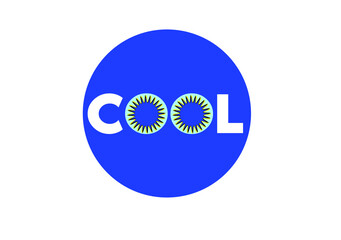 COOL letter logo and icon design template