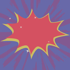 Blank comic bubble speech, vector format