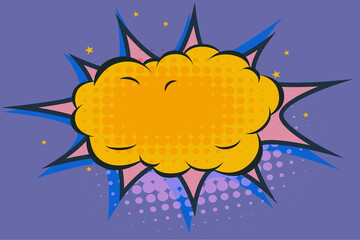 Blank comic bubble speech, vector format