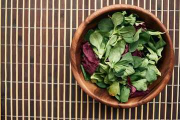 salad plate fresh food vegetables snack top view