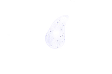 Scrub Sample with a violet tint isolated on white background.