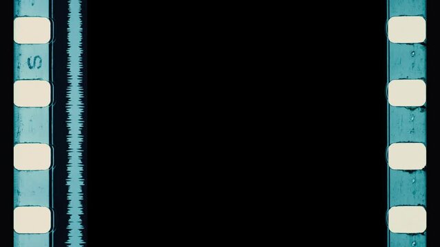 Vintage 35mm Sound on Film Matte Overlay 4K