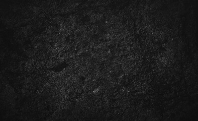 Dark black rock texture. The geology of the surface of the cave wall. Rough stone background. Natural backdrop.