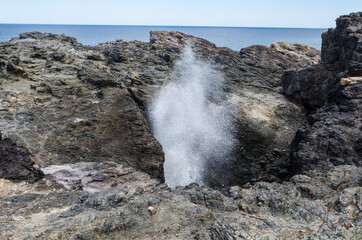 The Blowhole is major tourist attraction. Under certain sea conditions, the blowhole can spray...