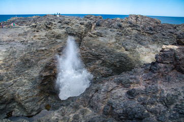 The Blowhole is major tourist attraction. Under certain sea conditions, the blowhole can spray...