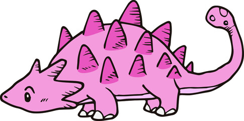 cartoon dinosaur cute primitive animal cute