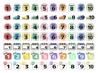 数字アイコンセット