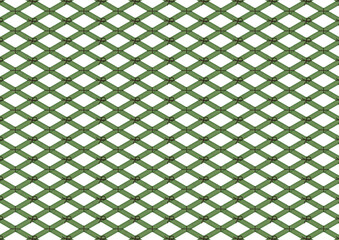 竹垣　和風イメージの青竹のフェンスパターン