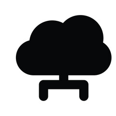 Cloud Networking Vector icon which is suitable for commercial work and easily modify or edit it

