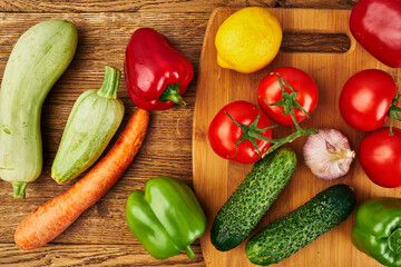 vegetables fresh food diet health launch nutrition wood background