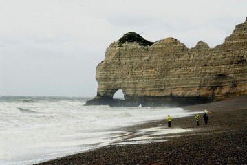very nice view of brittany coast in france